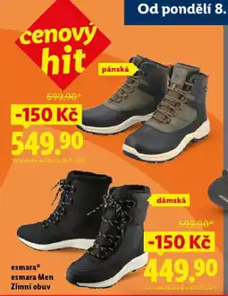 Lidl EsmaraⓇ Esmara Men Zimní obuv nabídka