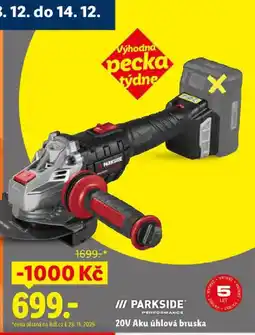 Lidl 20V Aku úhlová bruska nabídka