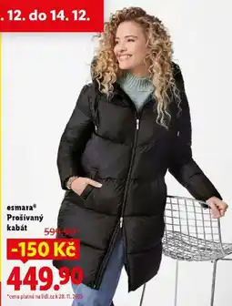 Lidl EsmaraⓇ Prošívaný kabát nabídka