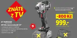 Lidl PARKSIDE 20V Aku rázový utahovák 1/4" nabídka