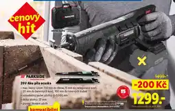 Lidl PARKSIDE 20V Aku pila ocaska nabídka