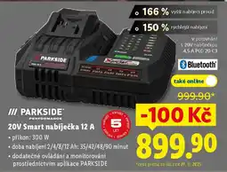 Lidl PARKSIDE 20V Smart nabíječka 12 A nabídka