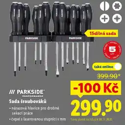 Lidl PARKSIDE Sada šroubováků nabídka