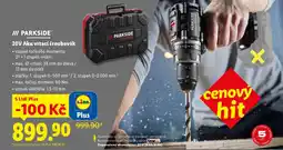 Lidl PARKSIDE 20V Aku vrtací šroubovák nabídka