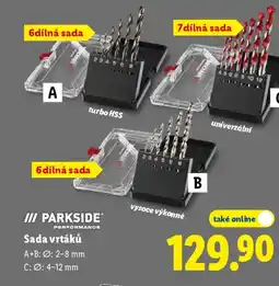 Lidl PARKSIDE Sada vrtáků nabídka