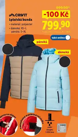 Lidl CRIVIT Lyžařská bunda nabídka