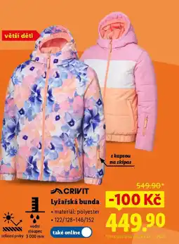 Lidl CRIVIT Lyžařská bunda nabídka