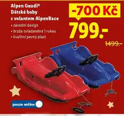 Lidl Alpen GaudiⓇ Dětské boby s volantem Alpen Race nabídka