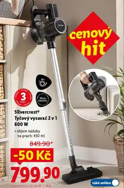 Lidl SilvercrestⓇ Tyčový vysavač 2 v 1 600 W nabídka