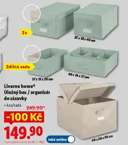 Lidl Livarno home® Úložný box / organizér do zásuvky nabídka