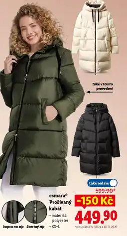 Lidl EsmaraⓇ Prošívaný kabát nabídka