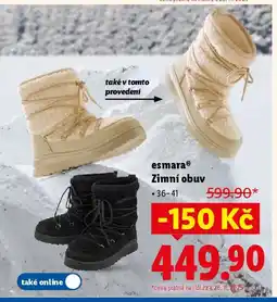 Lidl EsmaraⓇ Zimní obuv nabídka