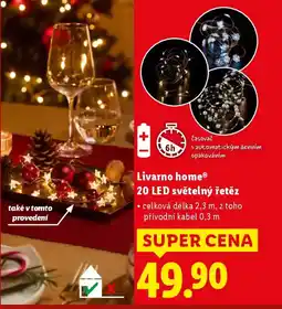 Lidl Livarno home® 20 LED světelný řetěz nabídka