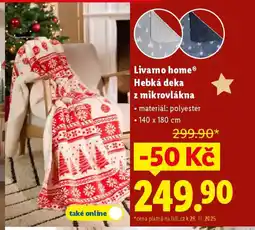 Lidl Livarno home® Hebká deka z mikrovlákna nabídka