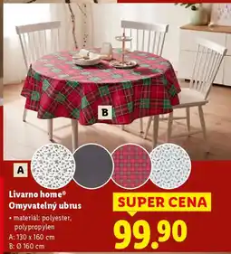 Lidl Livarno home® Omyvatelný ubrus nabídka