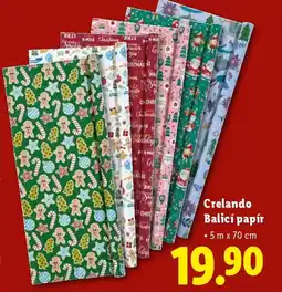 Lidl Crelando Balicí papír nabídka