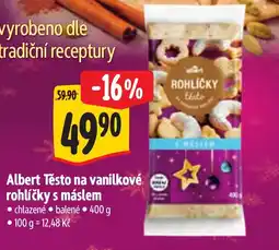 Albert Albert Těsto na vanilkové rohlíčky s máslem nabídka