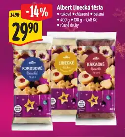 Albert Albert Linecká těsta nabídka