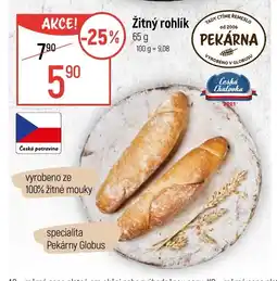 Globus Žitný rohlík nabídka