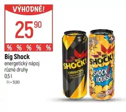 Globus Big Shock energetický nápoj nabídka