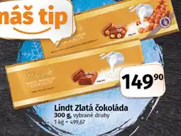 Coop Lindt Zlatá čokoláda nabídka