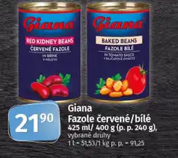Coop Giana Fazole červené/bílé nabídka