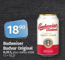 Coop Budweiser Budvar Original nabídka