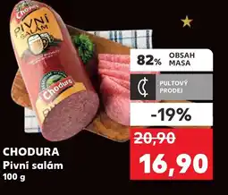 Kaufland CHODURA Pivní salám nabídka