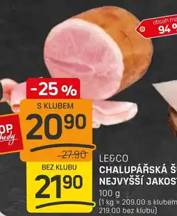 Flop LE&CO Chalupářská šunka nejvyšší jakosti nabídka