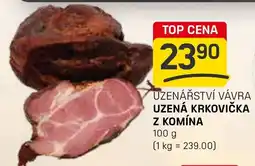 Flop Uzenářství Vávra Uzená krkovička z komína nabídka