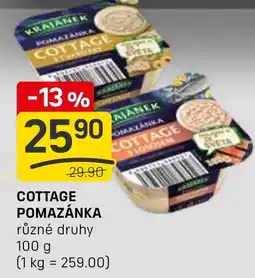 Flop Cottage pomazánka nabídka