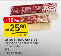 Flop Listové těsto čerstvé nabídka