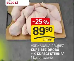 Flop Vodňanská Drůbež Kuře bez drobů + 4 kuřecí stehna nabídka