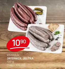 Flop Krahulik Jaternice, jelítka nabídka