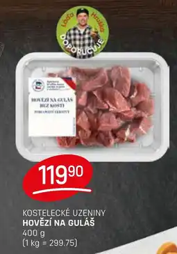 Flop Kostelecké uzeniny Hovězí na guláš nabídka