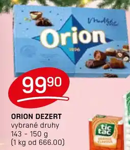 Flop Orion dezert nabídka