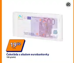 Action Čokoláda s obalem eurobankovky nabídka