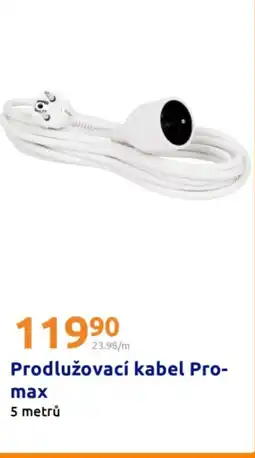 Action Prodlužovací kabel Promax nabídka