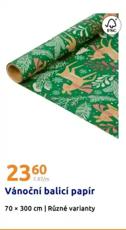 Action Vánoční balicí papír nabídka