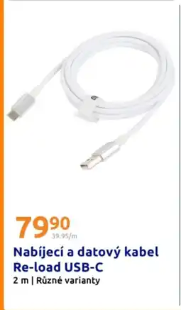 Action Nabíjecí a datový kabel Re-load USB-C nabídka