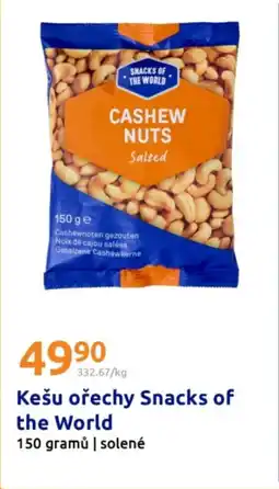 Action Kešu ořechy Snacks of the World nabídka