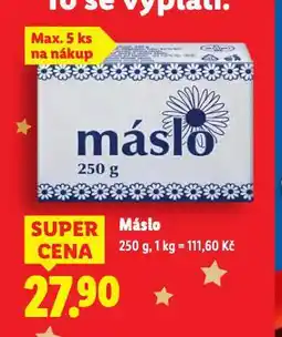 Lidl Máslo nabídka
