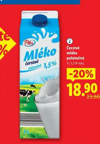 Lidl Čerstvé mléko polotučné nabídka
