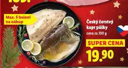 Lidl Český čerstvý kapr půlky nabídka