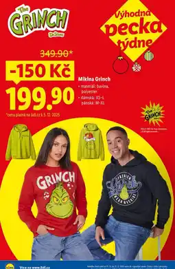Lidl Mikina grinch nabídka