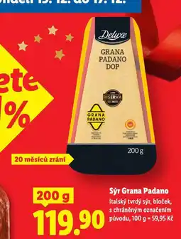 Lidl Sýr grana padano nabídka