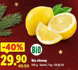 Lidl Bio citrony nabídka