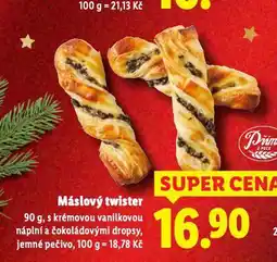 Lidl Máslový twister nabídka
