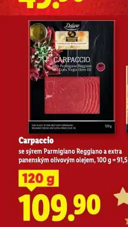 Lidl Carpaccio nabídka