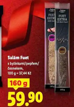 Lidl Salám fuet nabídka